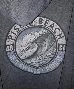 Pismo Beach Ca location souvenir tourist RIDE IT surfing Hoodie Sweatshirt 2XL - Picture 1 of 4