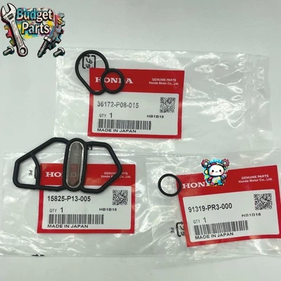 Juntas solenoides superiores inferiores OEM nuevas para Honda 1993-2001 Prelude Dohc Vtec H22A Foto 1 de 4