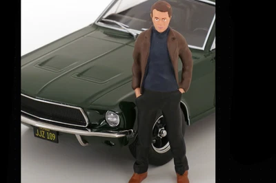 KK Scale Figures Steve McQueen Standing Figure from Bullitt Movie 1:12 KKFIG016 - Image 1 of 4