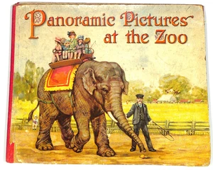 Mechanical book, PANORAMIC PICTURES AT THE ZOO, Tuck 9910, circa 1910 - Picture 1 of 21