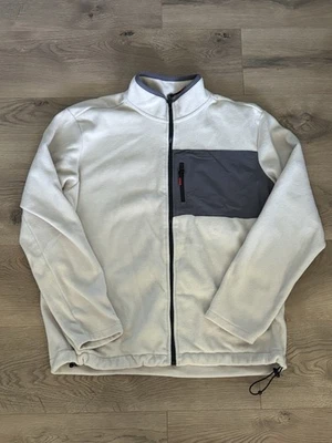 Кремовый мужской флис Sonoma размер L на молнии - Изображение 1 из 3