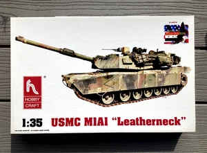 HOBBYCRAFT 1/35 US AMERICAN ABRAMS M1A1 " MARINES " MBT TANK MODEL KIT 6001 NIB - Picture 1 of 24