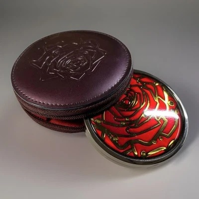 Espejo Compacto Shiseido Diseño Rosa Hanatsubaki Club Promo No a la Venta Sin Caja Foto 1 de 4