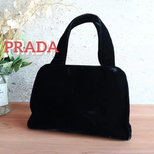 Prada Vintage Velvet Kiss-Lock Handbag Purse Designer Clutch Evening Bag For - Bild 1 von 10