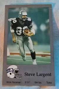 1988 Seattle Seahawks Police Card Steve Largent - Bild 1 von 2
