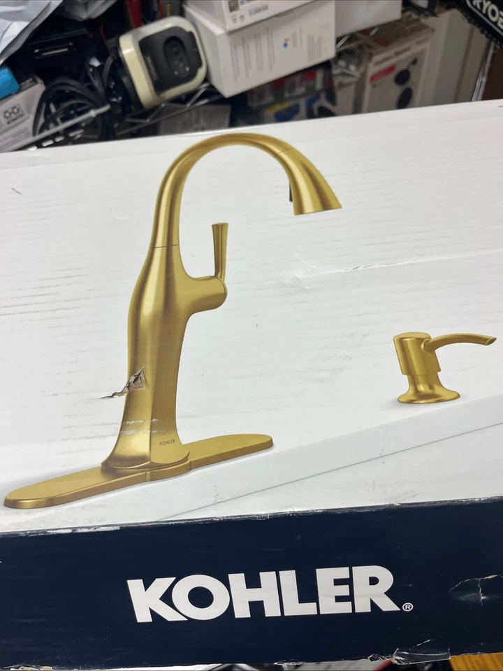 Kohler R29475-SD-2MB Kitchen Faucet - Gold - Image 1 of 4