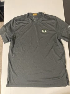 Nike Green Bay Packers TEAM ISSUED Shirt Mens Sz L Short Sleeve NFL On Field - Picture 1 of 4