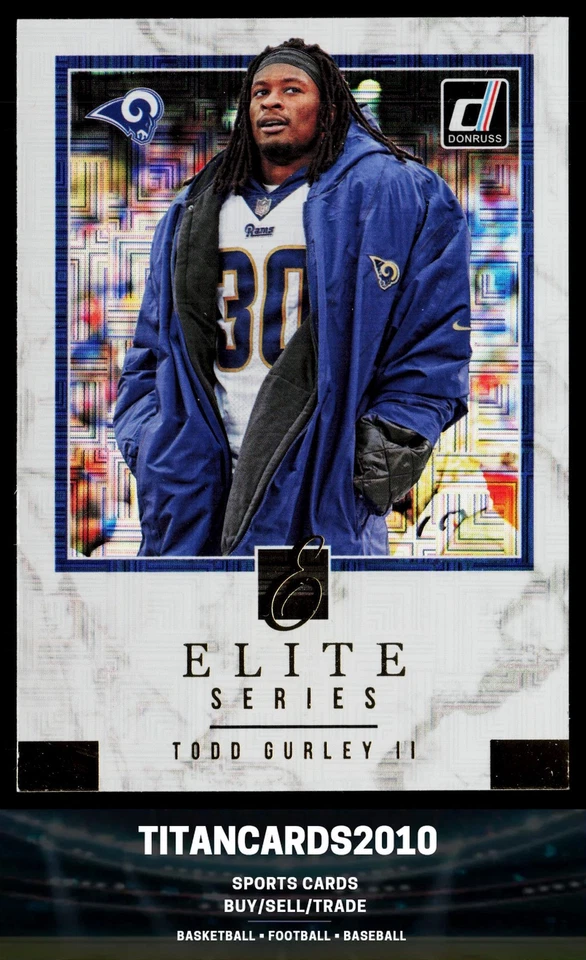 Todd Gurley II 2018 Donruss Elite Series Refractor Los Angeles Rams #ES-14 - Image 1 of 2