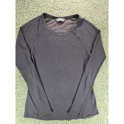 Camisa térmica The North Face para mujer manga larga con botones púrpura mediana Foto 1 de 4