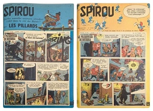1958 Spirou 1071/1072 Smurfs First Appearance Cover 10 Issue Album Du Journal 69 - Picture 1 of 24