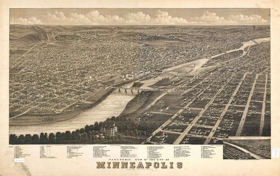 COLECCIÓN MAPAS PANORÁMICOS VINTAGE MINNESOTA EN CD Foto 1 de 1