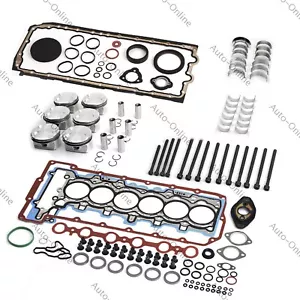 N52B30 Engine Gaskets Overhaul Rebuild Kit Set 10.7:1 For BMW E82 E60 E88 3.0L - Picture 1 of 6