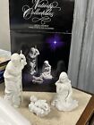 The Holy Family Avon Nativity Porcelain Figurines / Figures Bisqu White with Box