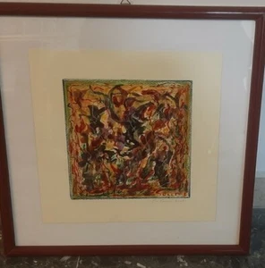 PIO SUCCI - TECNICA MISTA SU CARTONCINO - QUADRO ASTRATTO NIZZA MONFERRATO 2002 - Imagen 1 de 5