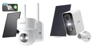 IeGeek 3MP 2K Security Cameras Wireless Outdoor with Solar Panel 360 PTZ PIR - Picture 1 of 22
