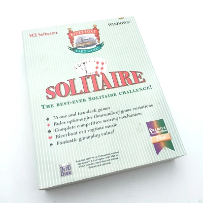Jeu PC Big Box - SOLITAIRE - Riverboat card games - Disquette - Bild 1 von 4