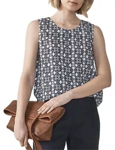 TRENERY floral linen top S BNWT RRP $129 - Picture 1 of 6