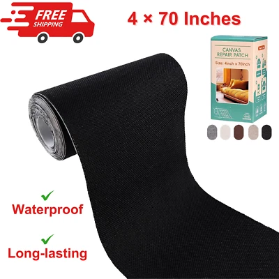 AUTRENDS Canvas Repair Tape, Self-Adhesive Patch, 4x70 Inches, Waterproof, Fabric Repair