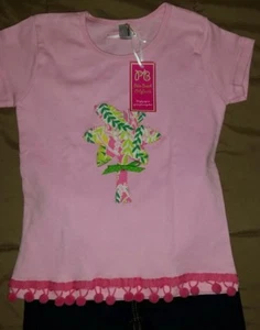 girls size 5 Gap jeans new Palm Beach original Pink shirt - Picture 1 of 4