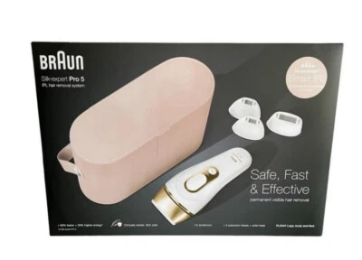 Braun Silk Expert Pro 5 PL5347 IPL Haarentferner - Hair Removal SystemWeiß/Gold - Bild 1 von 4
