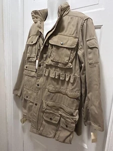 Neu mit Etikett Polo Ralph Lauren Herren Vintage Safari Feld Militär Twill Mantel Jacke Small - Bild 1 von 7