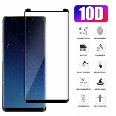 For Samsung Galaxy S8 Plus Universal Full Glue 10D Tempered Glass Screen Pro - Image 1 of 2
