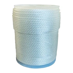 100 Meter 4mm WEISS MASSIV GEFLOCHTEN STARTERSEIL Motor Rückstoß Rasenmotor Mäher - Bild 1 von 3