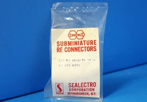 COXIAL BULKHEAD  CONNECTOR, 50-075-6801, SEALECTRO - Picture 1 of 2