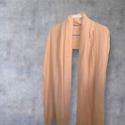 Zara Accessories Womens Blush Scarf Shawl Wrap Loose Weave Super Sized 76  x  48