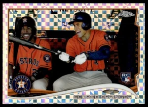 2014 Topps Chrome X FRACTOR George Springer ROOKIE Rookie Houston Astros #138 - Picture 1 of 2