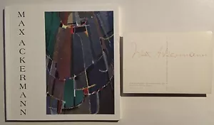 Max Ackermann Signiert Kunst Katalog Buch signed Unterschrift Signatur Autogramm - Bild 1 von 4