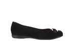 Trotters Womens Sizzle Signature Black Suede Ballet Flats Size 12 (Narrow)