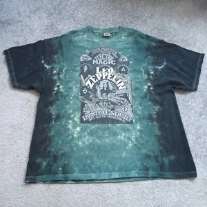 Liquid Blue Led Zeppelin Tie Dye T-shirt Size 3XL-56” Electric Magic Wembley - Picture 1 of 7
