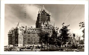 Vintage RPPC Postcard Chateau Frontenac Hotel Quebec City Canada 1952 - Picture 1 of 3