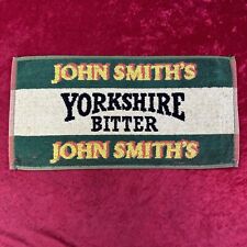 Vintage John Smiths Yorkshire Bitter Bar Towel Man Cave Pub 