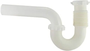 PLUMB PAK PP812-40 Flex 'N Fix 1-1/2 or 1-1/4-in Plastic White P-Trap - Picture 1 of 1