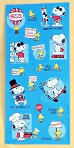 Charles M. Schulz Peanuts Characters Snoopy Sticker Sheet - Picture 1 of 1