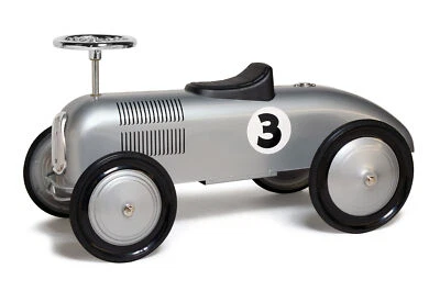 Silver Streak Racer Foot to Floor Retro Scooter Classic Race Car - Image 1 of 4