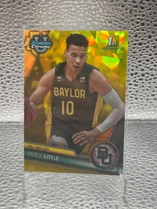 2023-24 Bowman Chrome Sapphire U Yellow REFRACTOR /75 Miro Little Baylor - Picture 1 of 1