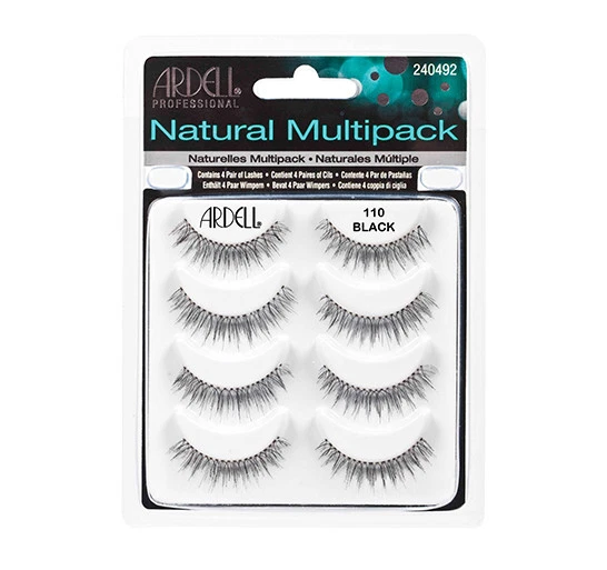 ARDELL  Natural Multipack False Eyelashes 4 Pairs Black 110 NEW - image 1 of 1