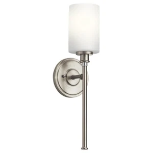 Kichler Joelson Wall Sconce 1Lt, Brushed Nickel, Satin Etched Opal - 45921NI - Picture 1 of 1