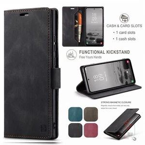 For Samsung Galaxy Note20 Ultra 10 5G Wallet Phone Case Stand Leather Flip Cover - Picture 1 of 50