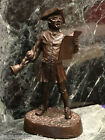 Rare Bronze American Colonial Bell Toller Statue Figurine + Artist Signed