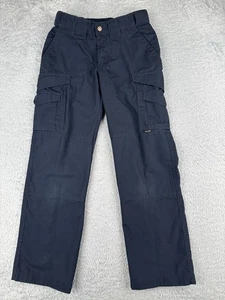 Tru-Spec Pants Women 2 Blue Cargo Rip-Stop Fabric Double Knee Poly Blend 28L - Picture 1 of 15
