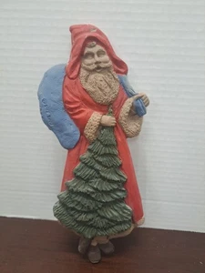 1992 TnT Weihnachtsmann mit Baum und blauem Sack Deko aus Resin - Bild 1 von 7
