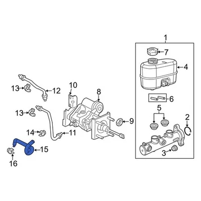 For Ram 3500 2013-2018 Ram 68224904AK Front Right Brake Hydraulic Hose Foto 1 de 4