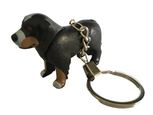 Playmobil Minature Black Saint Bernard Dog Keychain  Pet animal farm dog - 167 - Picture 1 of 6