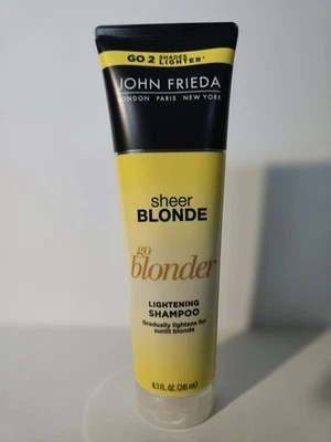 John Frieda Sheer Blonde Go Blonder Lightening Shampoo 8.3 oz** 75% Full Bottle  - Image 1 of 2