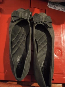 Ballerine Coach and Four donna 8,5 grigio antracite pelle di serpente fiocco - Foto 1 di 8