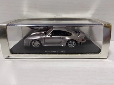 Modello auto pressofuso argento Spark 1/43 RUF CTR 2 1997 nuovo - Immagine 1 di 4
